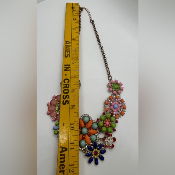 Jeweled Cluster Necklace using replicas of 50’s costume jewelry - Picture 8 of 8